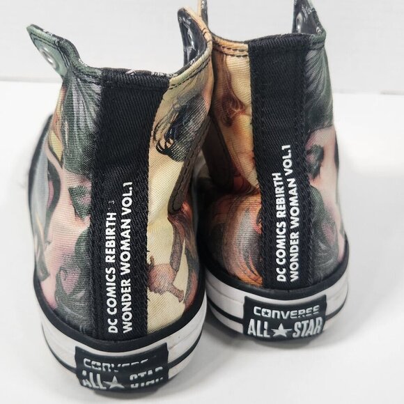 Converse Youth Chuck Taylor All Star DC Wonder Woman High Top Shoes Size 3 - Picture 2 of 4